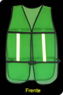 Chaleco de Malla con Reflejante Diamantado frente